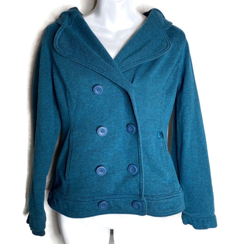 ***Mountain Hardwear Hooded Wrap Faux Double Breasted***